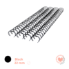 Espirales Ring Wire 7/8" 22 mm A4 Black cod.128285