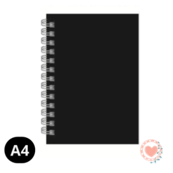 Cuaderno Universitario A4 TD Rayado BP Punto Cero Negro