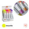 Resaltadores Doble Punta Neón Clean Tip Amarillo Brw