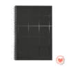 Cuaderno A4 Rayado FW Semirrigido Black Grid