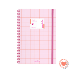 Cuaderno A4 Premium Rayado FW Tapa Dura Classic Pink