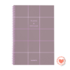 Cuaderno A4 Rayado FW Semirrigido Neo Pink Grid