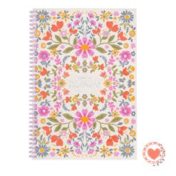Cuaderno A4 Rayado FW Semirrigido Belle Bloom