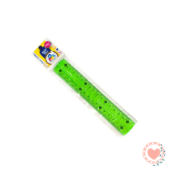 Regla Escolar Flexible Ibi Craft 15cm Verde