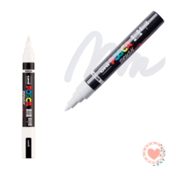 uni POSCA Marcador Brush PC-5BR White