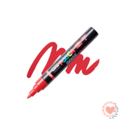 uni POSCA Marcador Brush PC-5BR Rojo