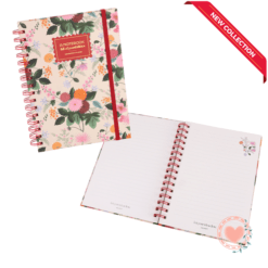 Cuaderno A5 Espiral 80 Hojas Colección Helen Cod.115330