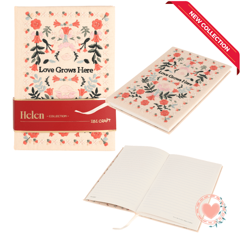 Cuaderno A5 Bordado 80 Hojas Colección Helen Cod.115165