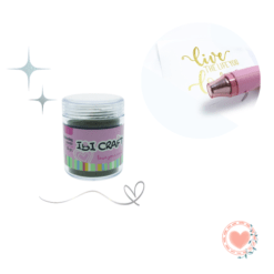 Embossing Powder Plateado Frasco 15 grs. Cod. 657184