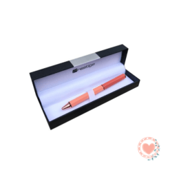 Bolígrafo PRESTIGE Metálico Durazno C/Estuche Madrid Cod. 070079