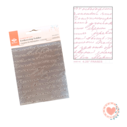 Plantilla 4,25¨ Texturado 2D Frases Sunlit IbiCraft Cod.658118
