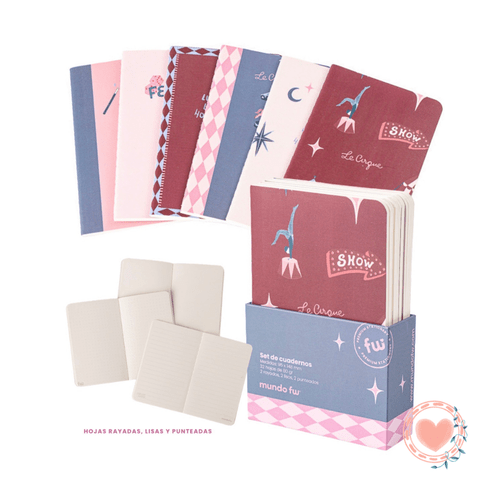 Set De Cuadernos FW x 6 Le Cirque Cod. 203519