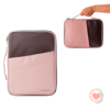 Funda y Organizador Tablet 12" FW Malbec Rosa/Chocolate