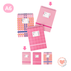 Libreta FW A6 50 Hojas Rayadas Simply Awesome Rosa Pastel Cod. 203555