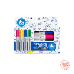 Marcadores para Pizarra x4 Nuevos Colores IbiCraft Cod. 570219